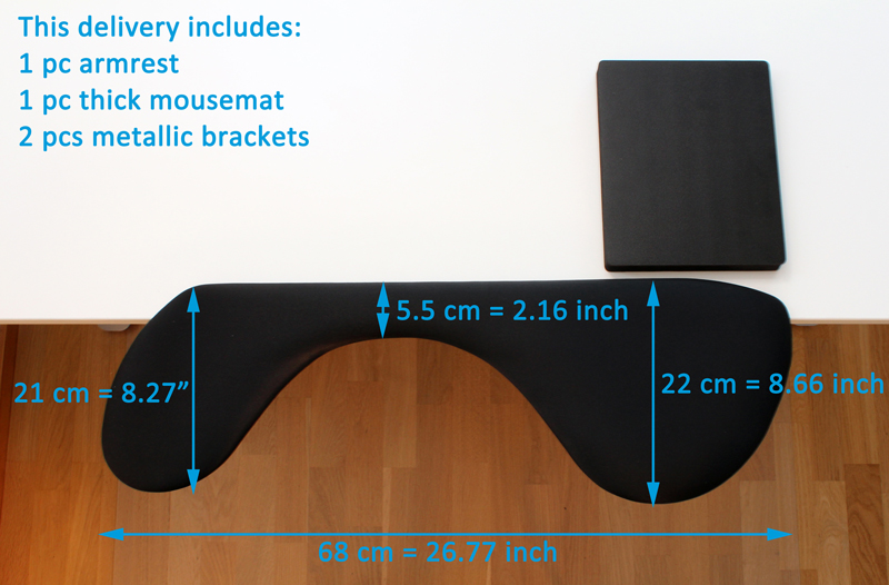 ергономічний килимок для миші килимок для клавіатури підставка для зап’ястя комп’ютер підставка для рук підлокітник миші